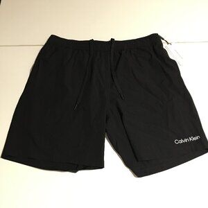 Calvin Klein Swimwear Mens Large Black Swim Shorts NWT $59.5